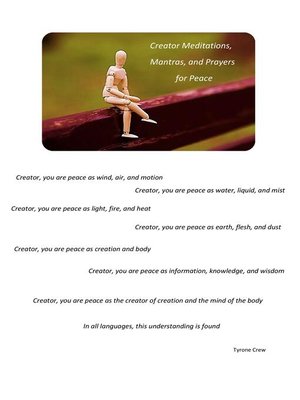 cover image of Creator Meditations, Mantras, and Prayers for Peace